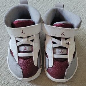 Nike Jumpman Jordans Sneakers Toddler Maroon Gray